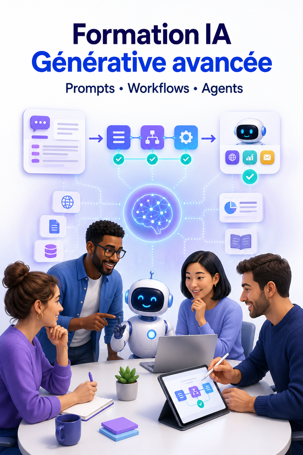 Formation IA générative avancée - Des prompts aux workflows et agents